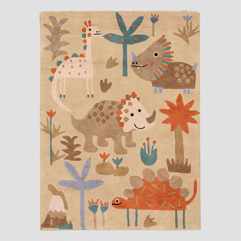 

Alfombra en Algodón (135x100 cm) Jungli Kids Beige Lino - Sklum