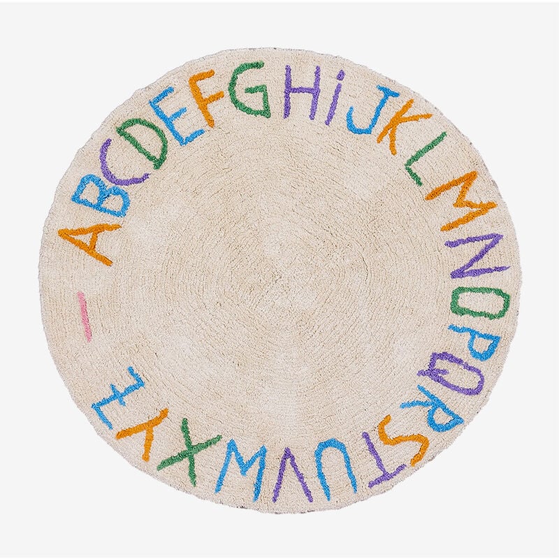 

Alfombra Redonda en Algodón (Ø104 cm) Letters Kids Ø104 cm A - Sklum