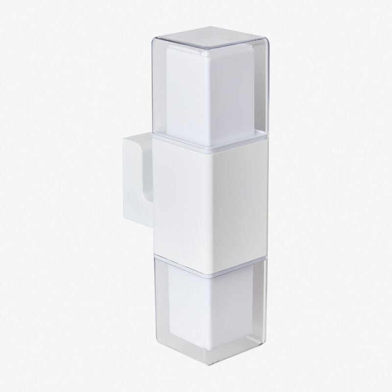 Applique d'extérieur led en aluminium avec 2 points lumineux Torevi Sklum Blanc