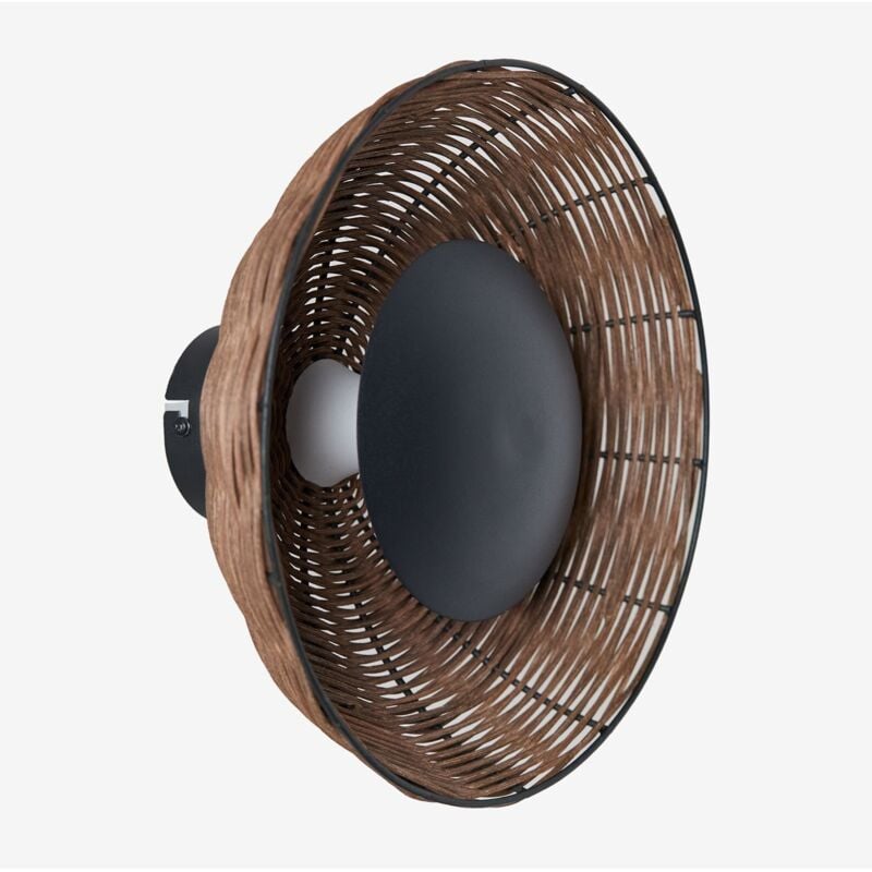 Applique led en rotin Lutyen Sklum naturel
