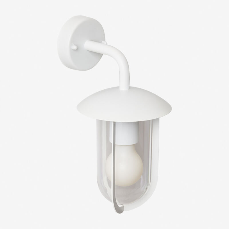 Applique d'extérieur en acier inoxydable Borena Sklum Blanc