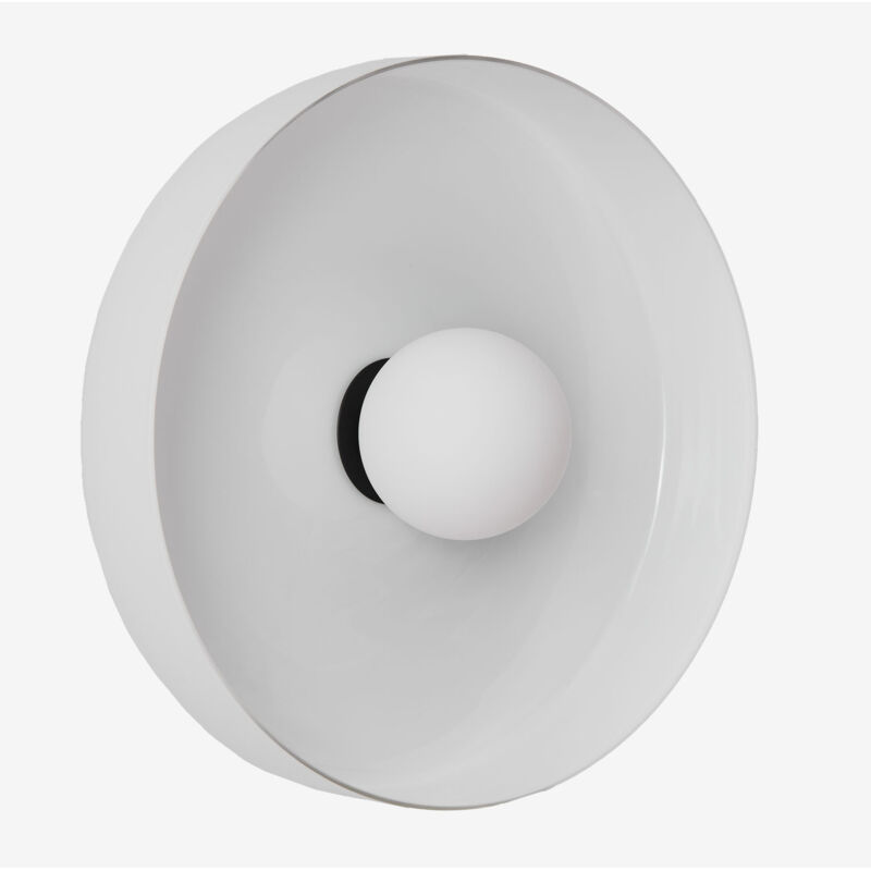 Applique Jaxal Sklum Blanc - Noir Ø35 cm