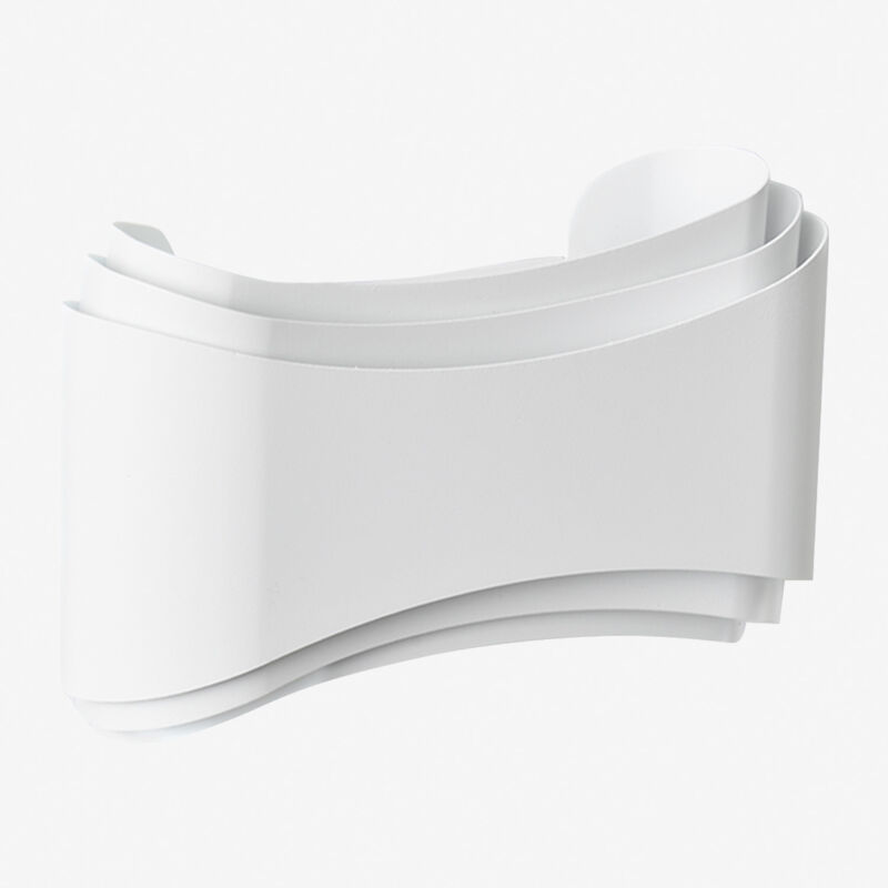 Sklum - Applique murale led d'extérieur en aluminium Harnet Blanc