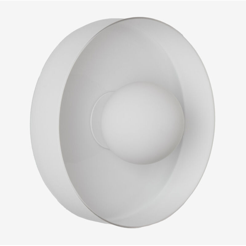 Sklum - Applique murale pour salle de bain Jaxal Blanc Ø25 cm