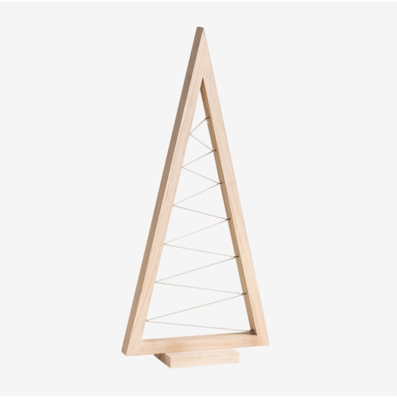 

Árbol de Navidad en Madera de Pino Elwood Marrón Madera Natural ↑60 cm - Sklum