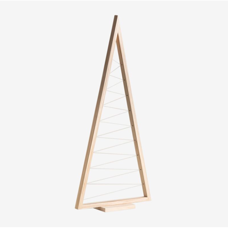 

Árbol de Navidad en Madera de Pino Elwood Marrón Madera Natural ↑100 cm - Sklum