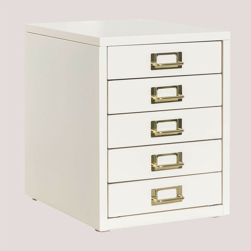 

Archivador Metálico de Mesa Kazuo Blanco Roto - Sklum