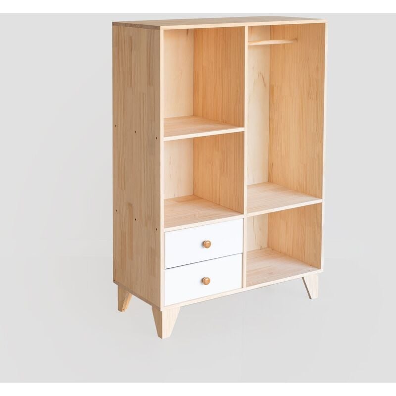 

Armario en Madera Boxy Kids Marrón Madera Natural - Sklum