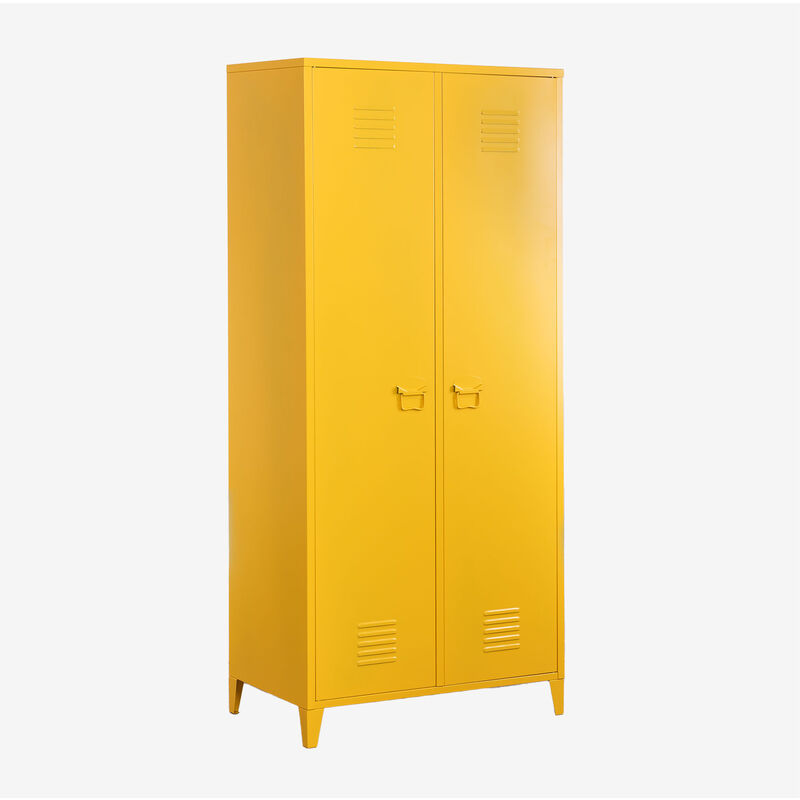 

Armario Taquilla de 2 Puertas en Metal Pohpli SKLUM - Amarillo Curri