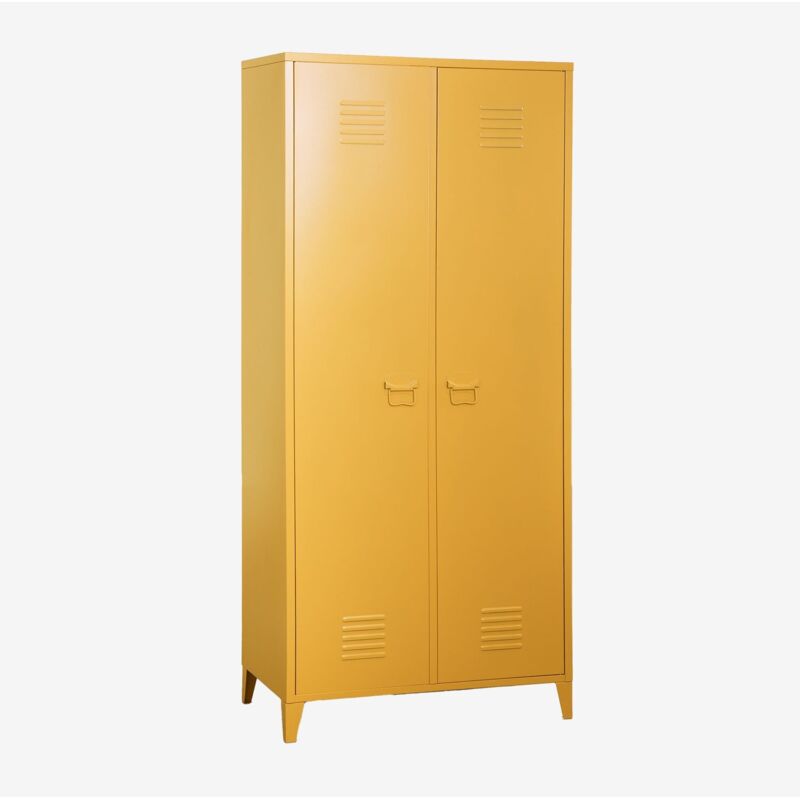Sklum - Armoire vestiaire 2 portes en acier Pohpli Jaune Albero