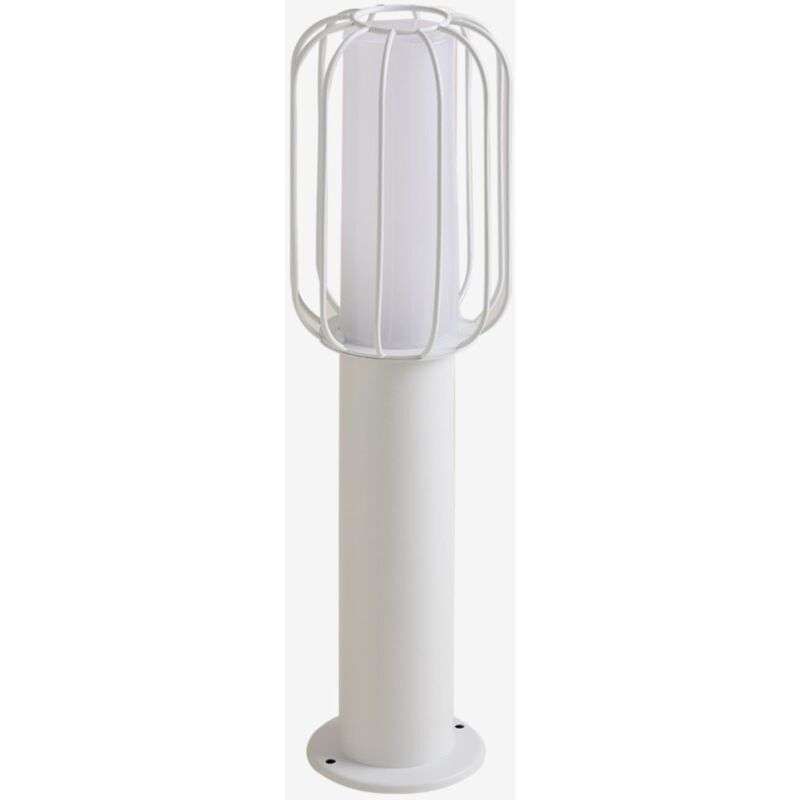 Balise extérieure Arveta en inox Sklum Blanc