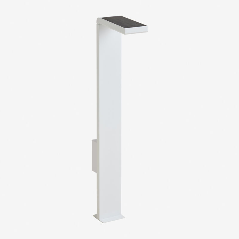 Lampe solaire led d'extérieur Luxore en aluminium Sklum Blanc