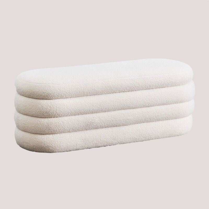 Banc avec Rangement en Chenille Juston Sklum