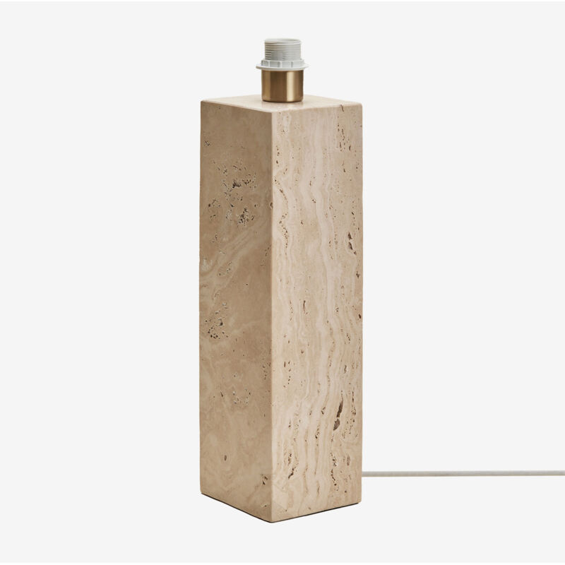 Base de lampe de table en travertin Davise SKLUM