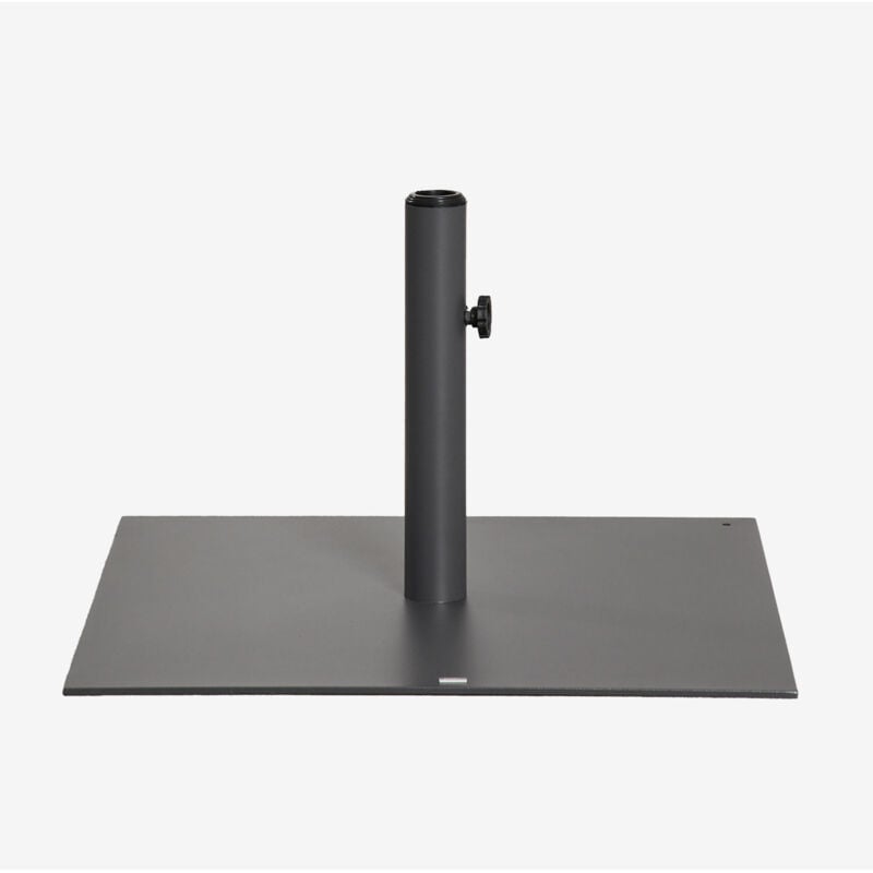 Sklum - Base de parasol carrée en acier Peuet Gris Graphite