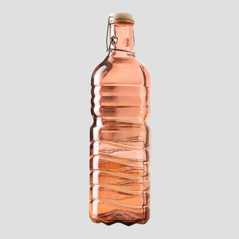 

Botella 1,5L de Vidrio Reciclado Margot Rosa - Sklum