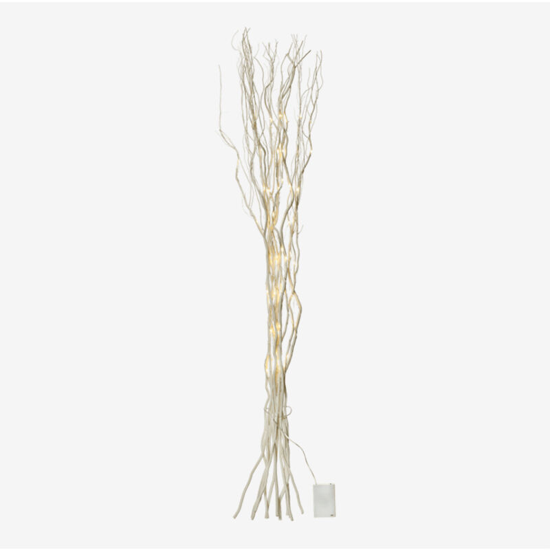 Branches de bambou avec lumières led Baze Sklum Gris Argent - Gris Argent