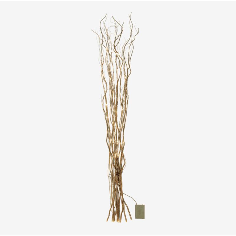 Branches de bambou avec lumières led Baze Sklum Or - Or