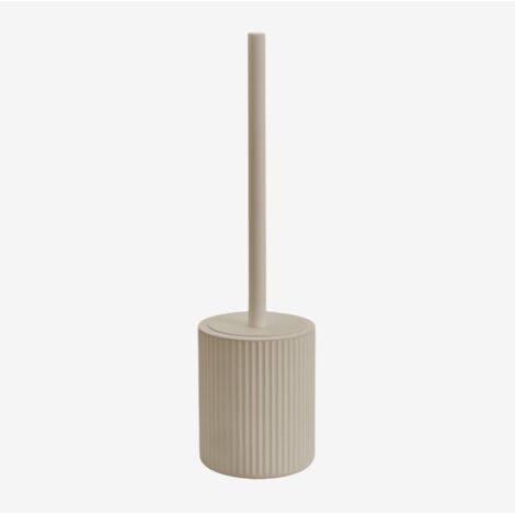Sklum – Brosse WC en ABS – Couleur blanc grisâtre – Design moderne avec couvercle – Résistante à l'eau pour salle de bain