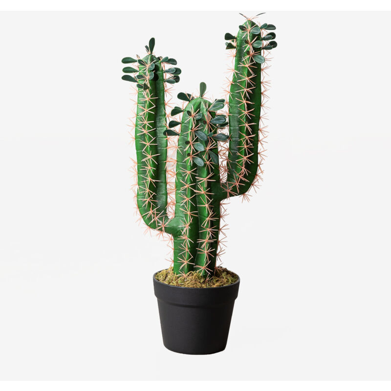 Sklum - Cactus artificiel Pachycereus 60 cm ↑60 cm - ↑60 cm