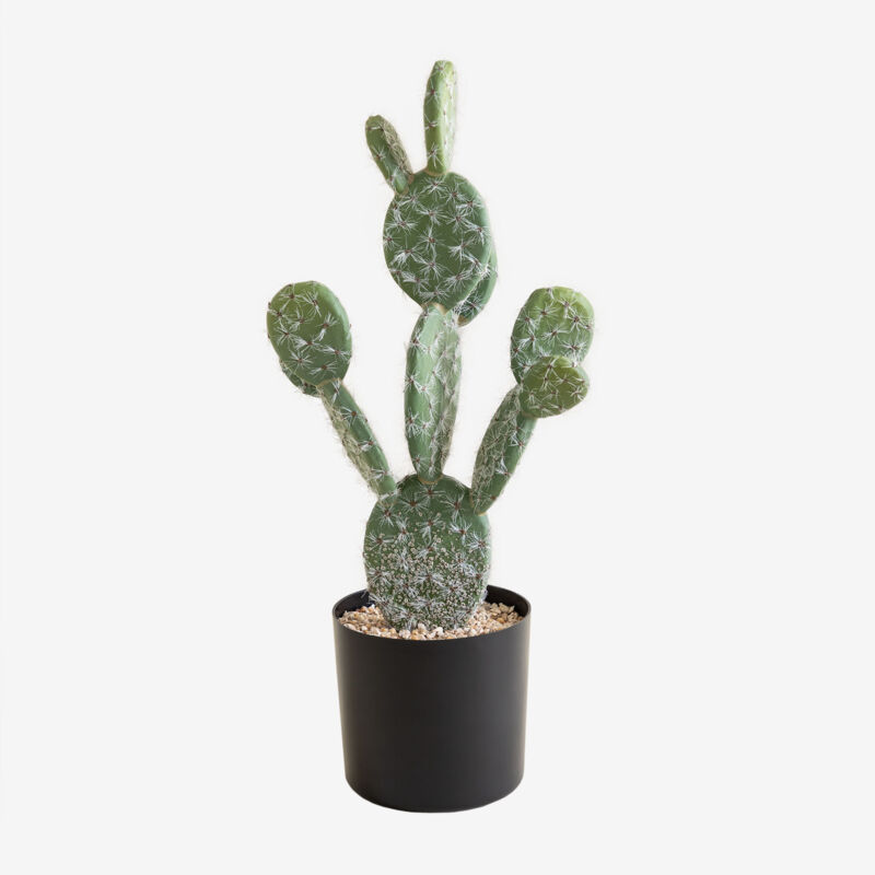 Sklum - Cactus Opuntia Artificiel 45 cm ↑45 cm - ↑45 cm