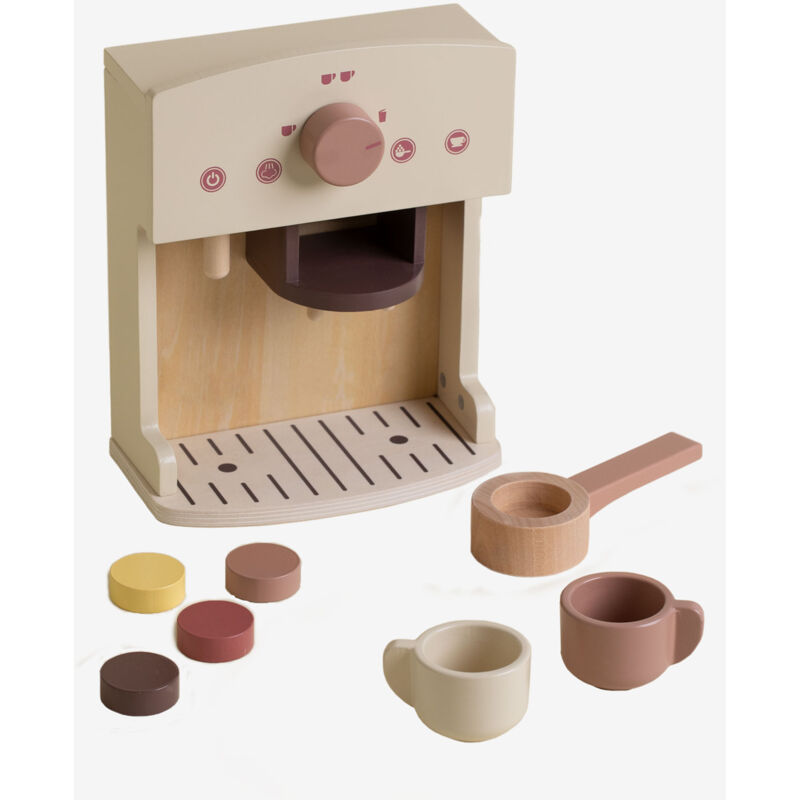Cafetière en bois pour enfants Warent Sklum Couleurs Naturelles