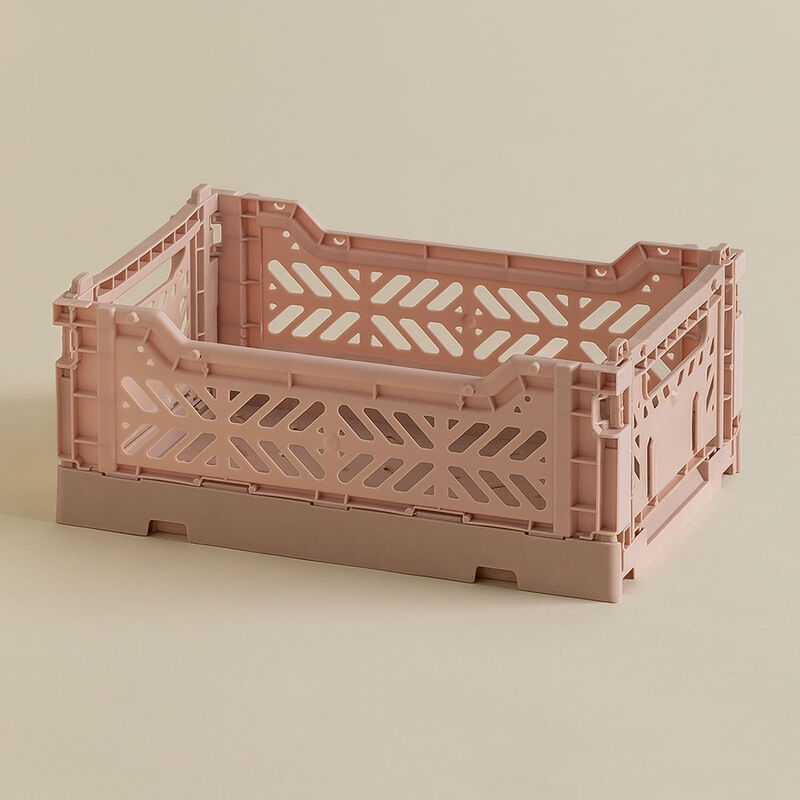 

Caja Plegable y Apilable de Plástico Doli Rosa Avellana 26 cm - Sklum