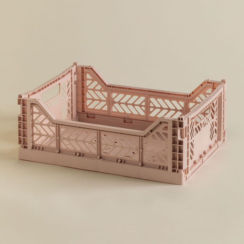 

Caja Plegable y Apilable de Plástico Doli Rosa Avellana 40 cm - Sklum