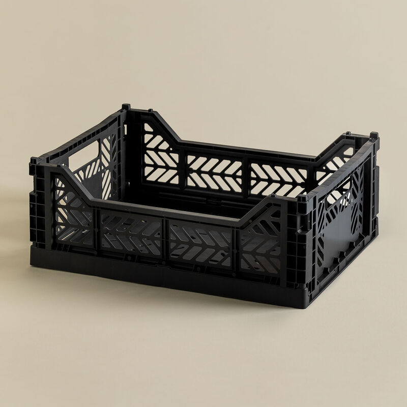 

Caja Plegable y Apilable de Plástico Doli Negro 40 cm - Sklum