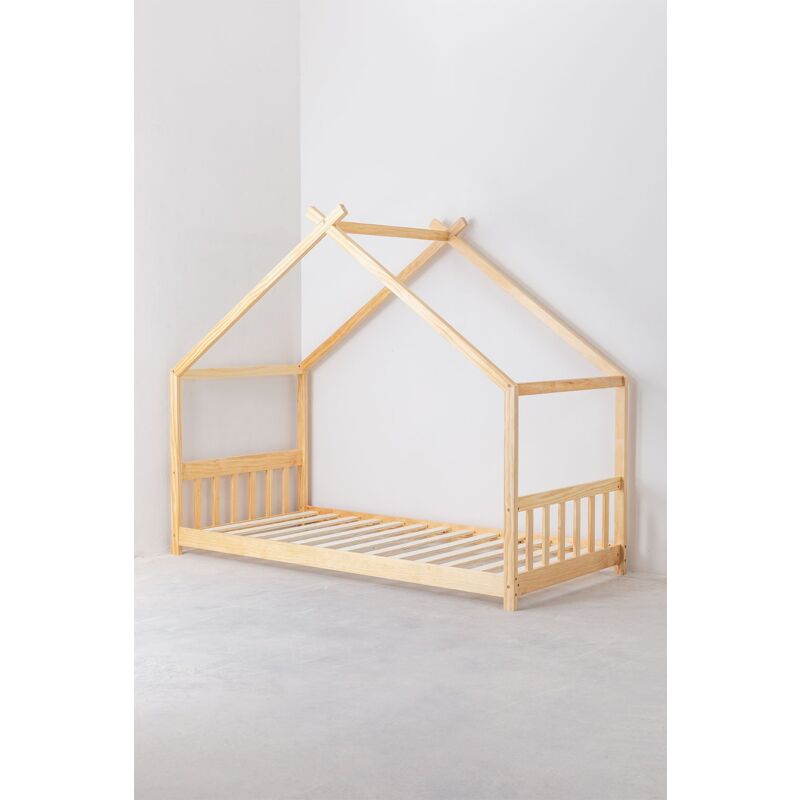 

Cama de Madera para Colchón 90 cm Maggie Kids Madera Natural - Sklum