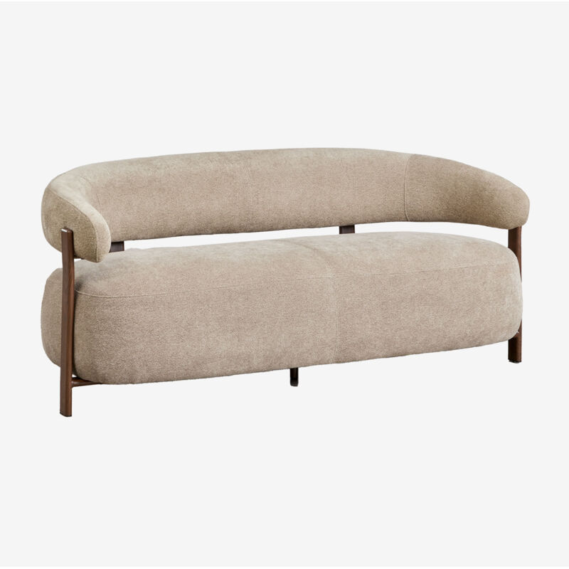 Canapé 2 places en tissu chenille et fer Jolie SKLUM Marron Bois Foncé Canapé 2 places en tissu chenille et fer Jolie SKLUM Marron Bois Foncé