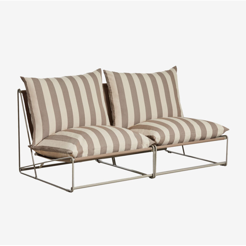Sklum - Canapé de jardin modulable 2 pièces Amaro Tapioca Beige - Brun Moka Sklum - Canapé de jardin modulable 2 pièces Amaro Tapioca Beige - Brun Moka