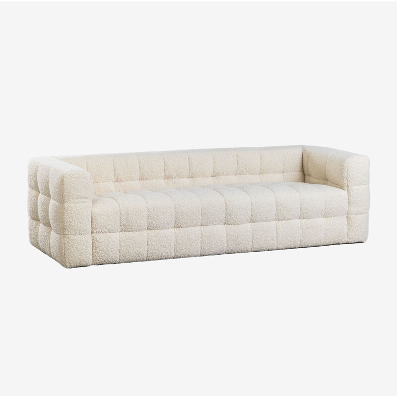 Sklum - Sofa en tissu bouclette Harriet