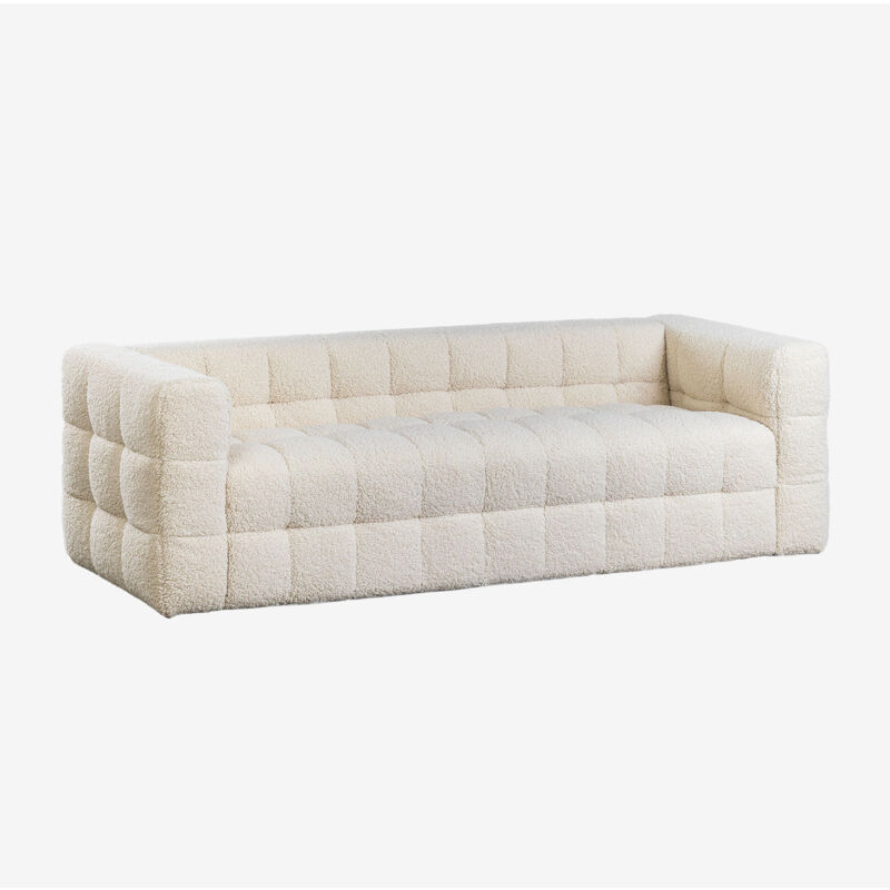 Sklum - Sofa en tissu bouclette Harriet