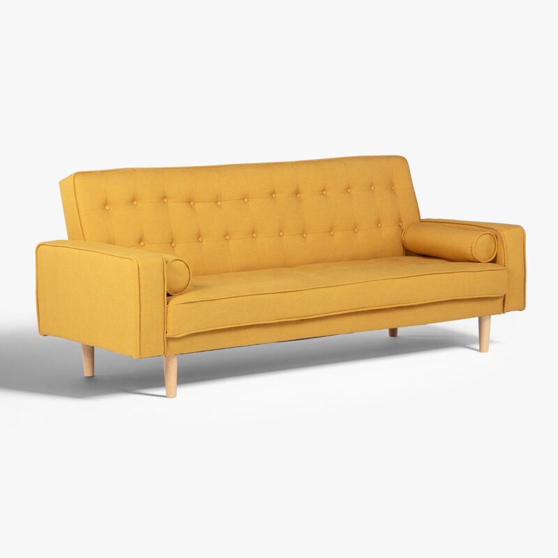 Canapé lit 3 places Brion SKLUM Jaune Curri