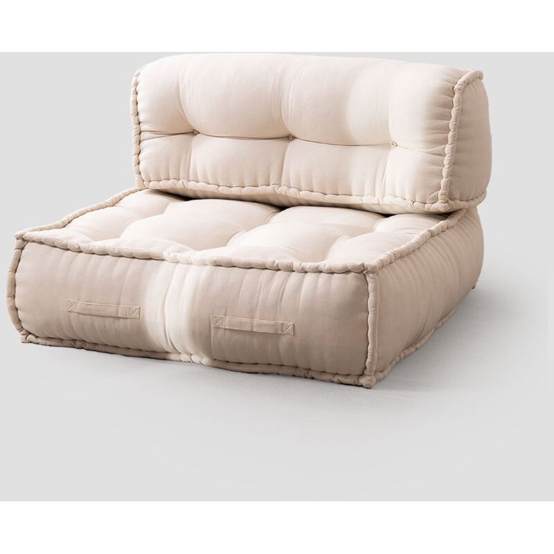 Sklum - Canapé Modulable en Coton Yebel Beige Crème