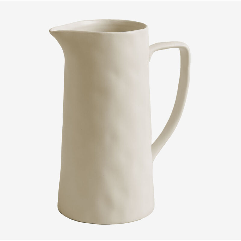 Sklum - Pichet en grès 1,8 l Belvere Blanc Gardenia