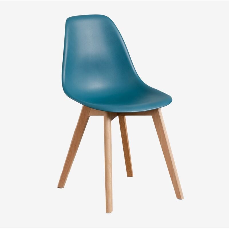 Chaise de salle à manger nordique Scand Sklum Bleu Turquoise Intense