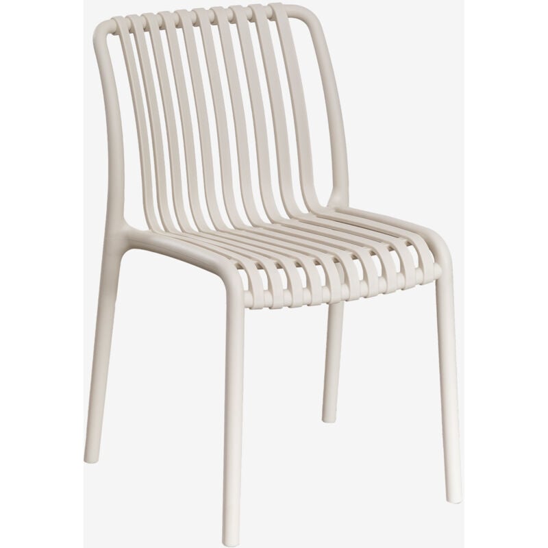 Chaise de jardin empilable en polypropylène Wendell SKLUM Tapioca Beige