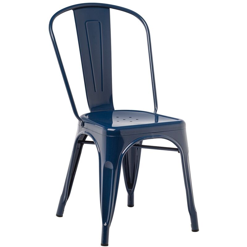 Chaise de salle à manger empilable Lix SKLUM Bleu Marin