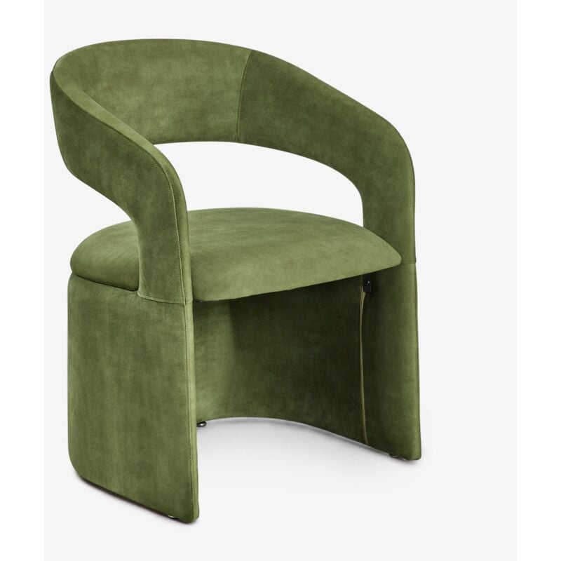 Sklum - Chaise de salle à manger rembourrée Jules avec accoudoirs