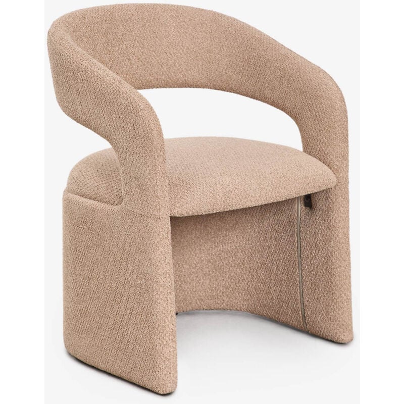 Sklum - Chaise de salle à manger rembourrée Jules avec accoudoirs