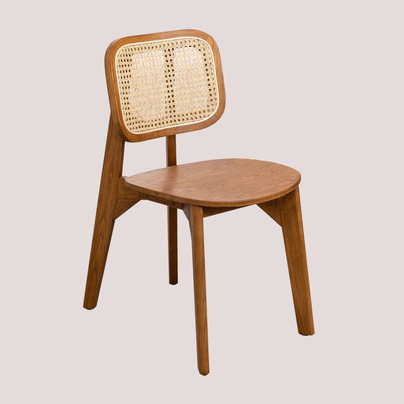 Chaise de salle à manger en bois Defne Sklum