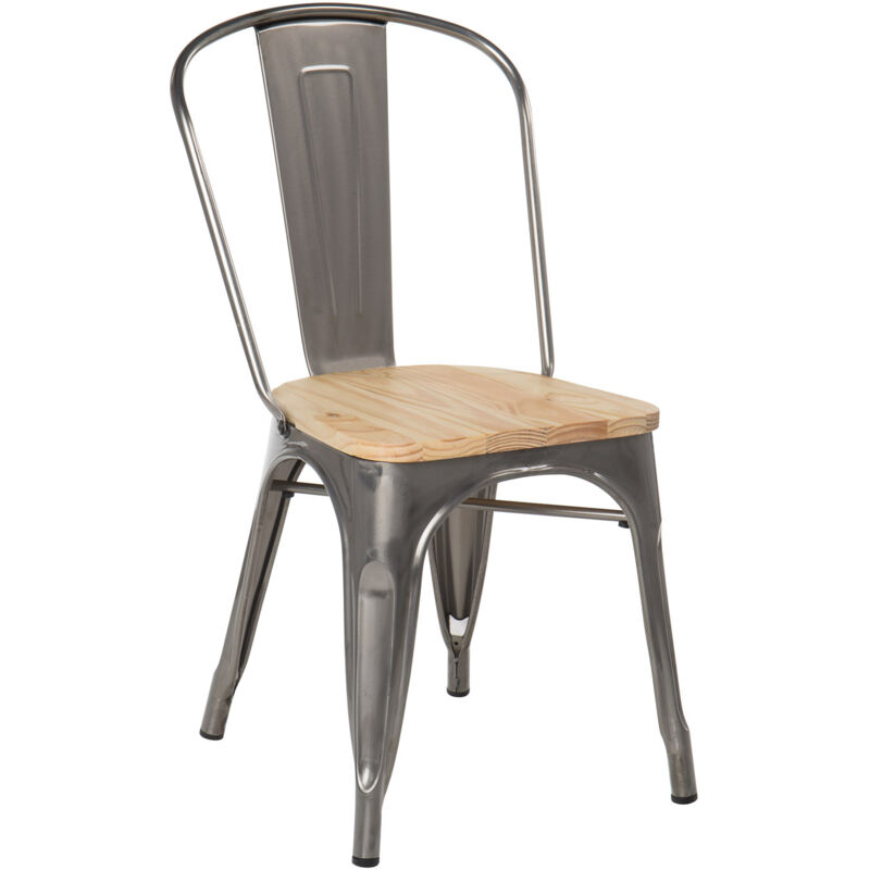 SKLUM Chaise LIX Brossée en BoisSalle à Manger Cuisine Style Industriel SKLUM Chaise LIX Brossée en BoisSalle à Manger Cuisine Style Industriel