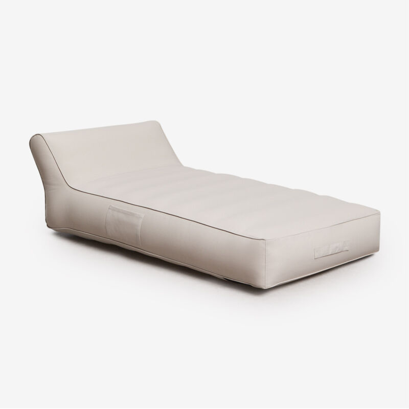 Chaise longue gonflable Palawan SKLUM Tapioca Beige Chaise longue gonflable Palawan SKLUM Tapioca Beige