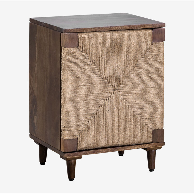 Chevet en manguier et jute Evans Sklum