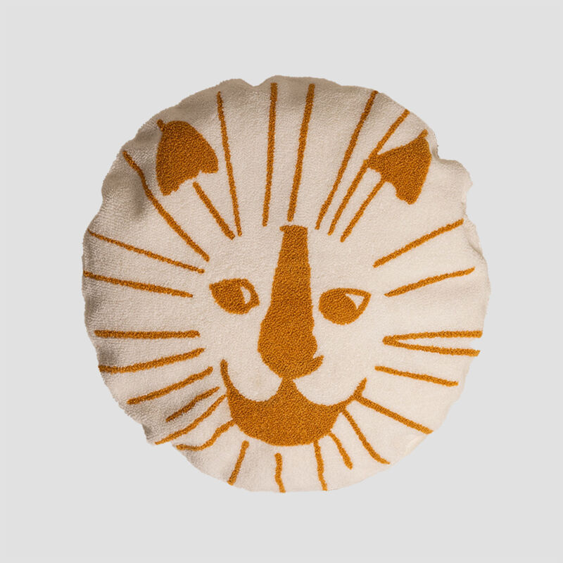 

Cojín Redondo en Algodón (Ø40,5 cm) Aslan Kids Ocre - Sklum