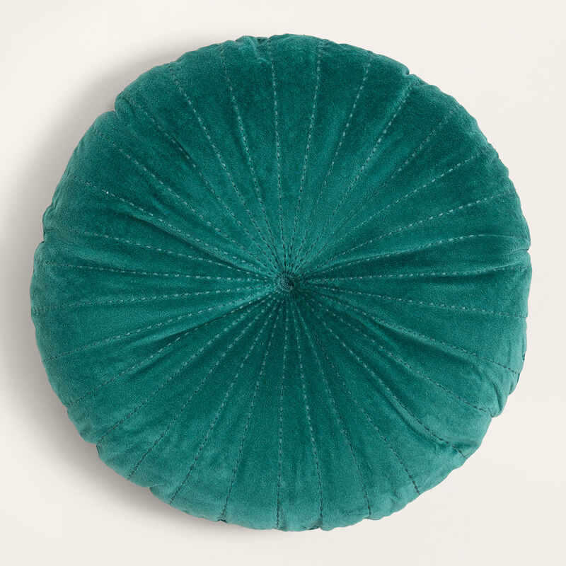 

Cojín Redondo en Terciopelo (Ø41 cm) Rani Verde Jade Verde Jade - Sklum