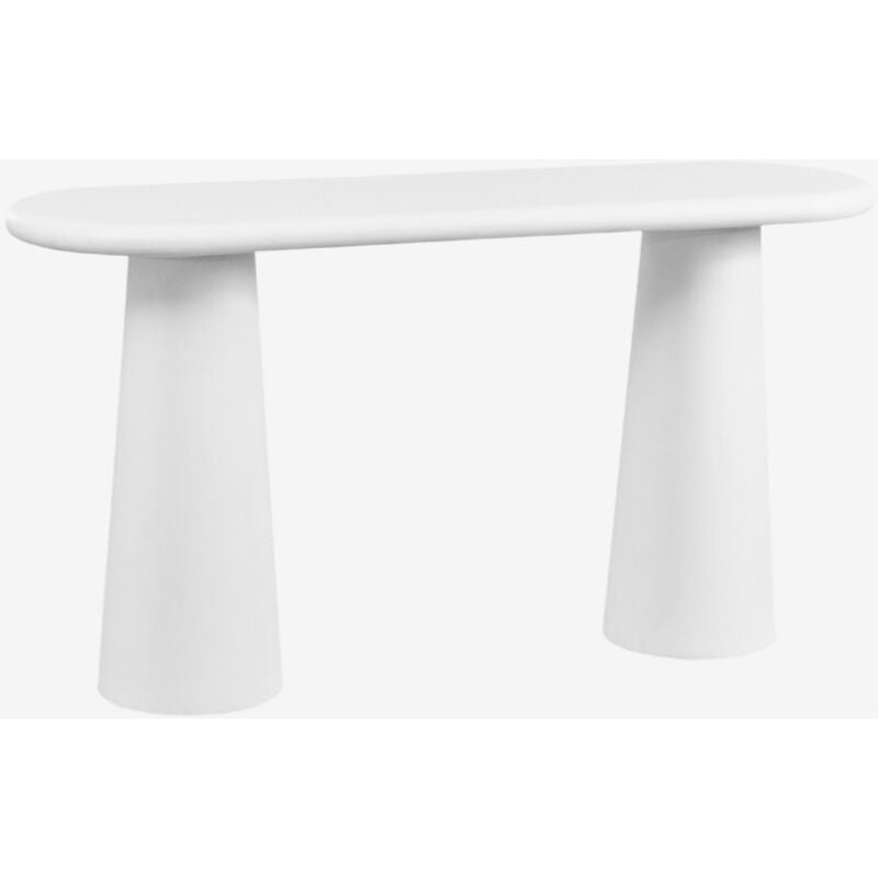 Sklum - Console en ciment Noemi Blanc