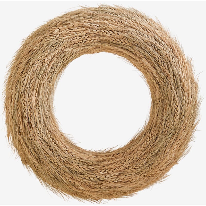 Couronne de Noël décorative en blé naturel (Ø42cm) Lidran Sklum naturel